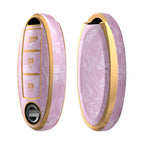 Carsine Nissan Car Key Case Gold Inlaid With Jade Pink / Key case