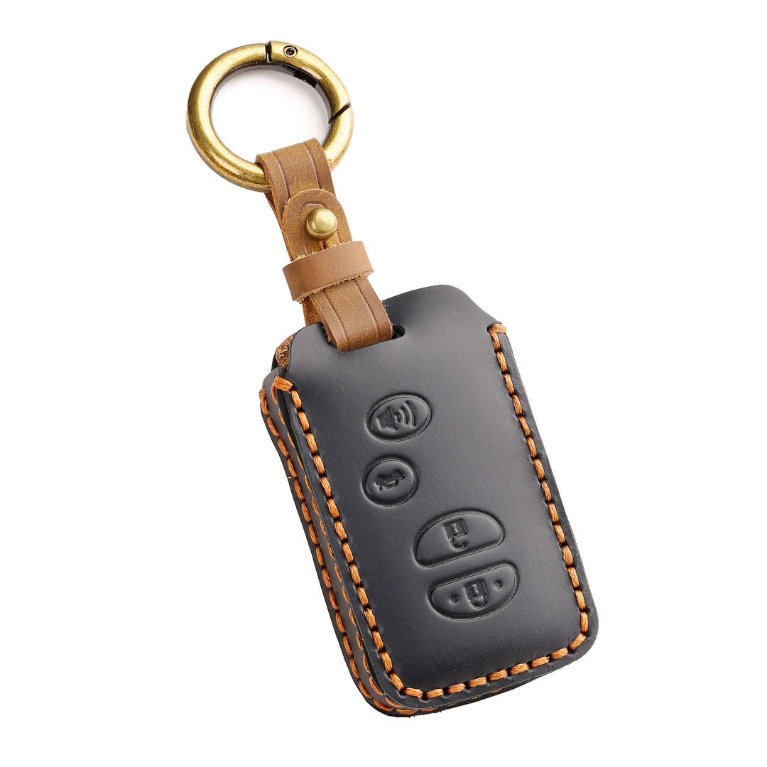 Toyota Camry Highlander Crown Leather Car Key Cover 3,4 Button