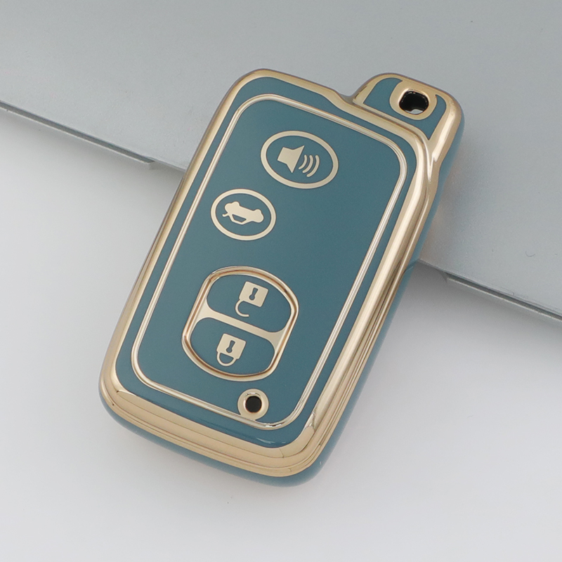 Carsine Toyota Car Key Case Golden Edge Grey / Key case