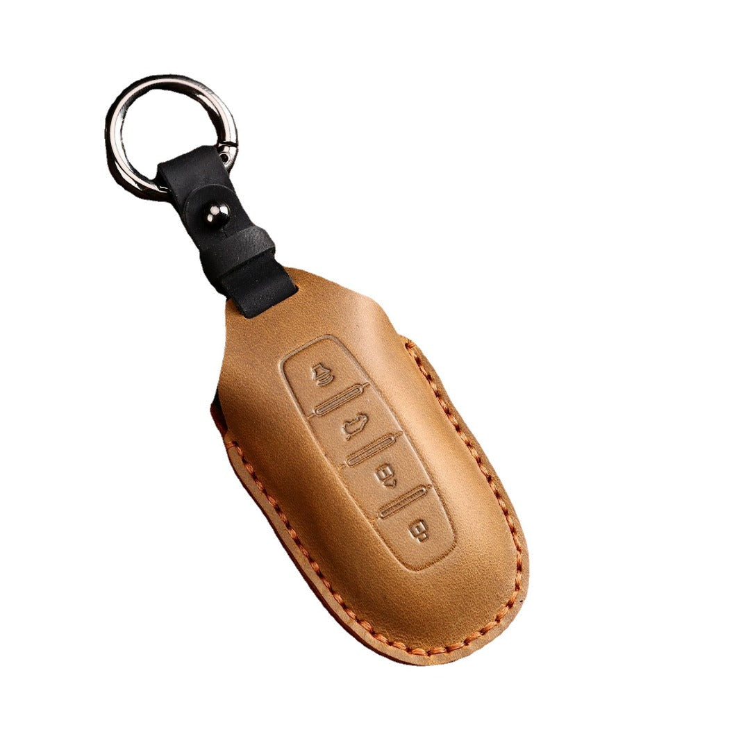 Ford Equator Leather Car Key Cover 4 Button