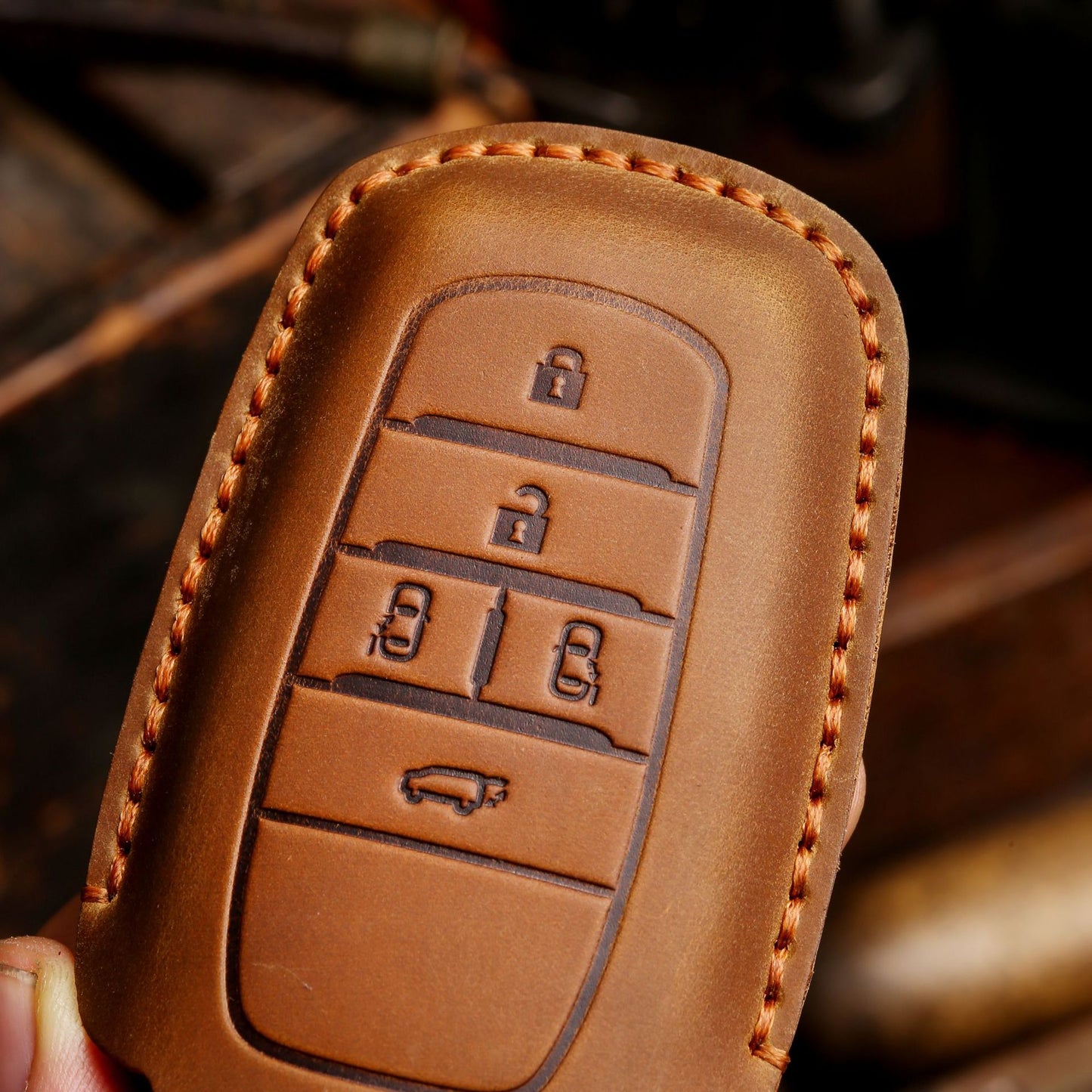 Toyota Leather Car Key Cover