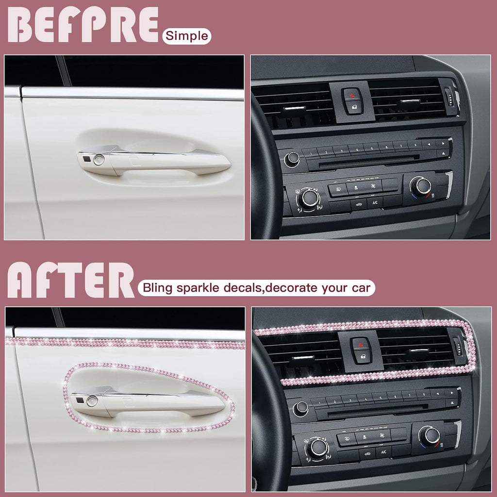 Car Trim Bling Decor Self Adhesive Car Accessories
