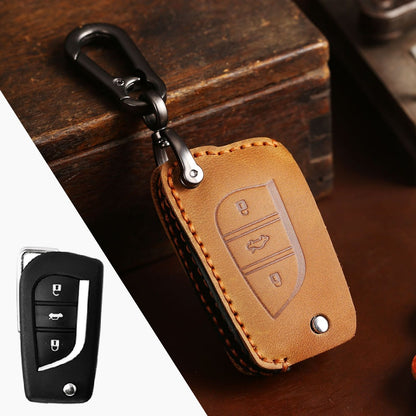 Toyota Leather Car Key Cover 3 Button