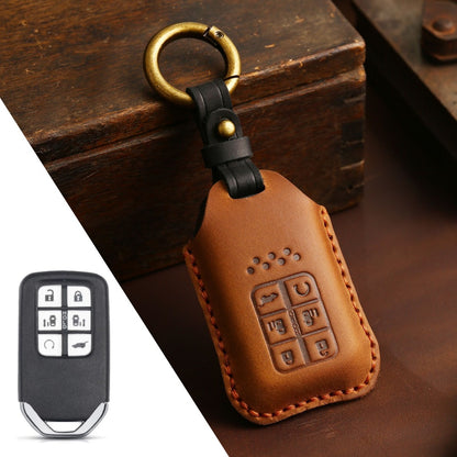 Honda CRV Lingpai XRV Civic Accord Guandao Fit Leather Car Key Cover 2,3,4,5,6 Button