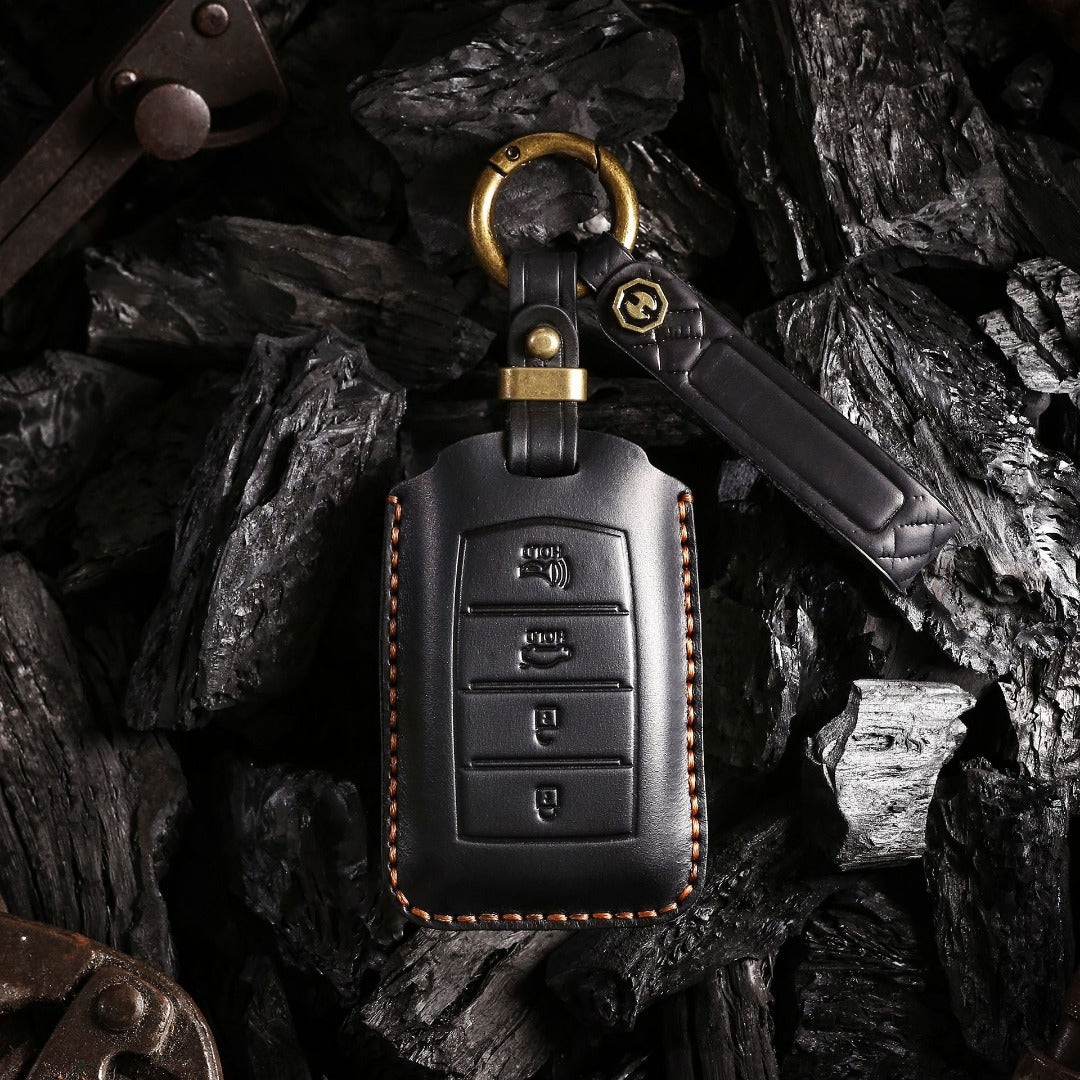 Genesis Leather Car Key Cover 4 Button