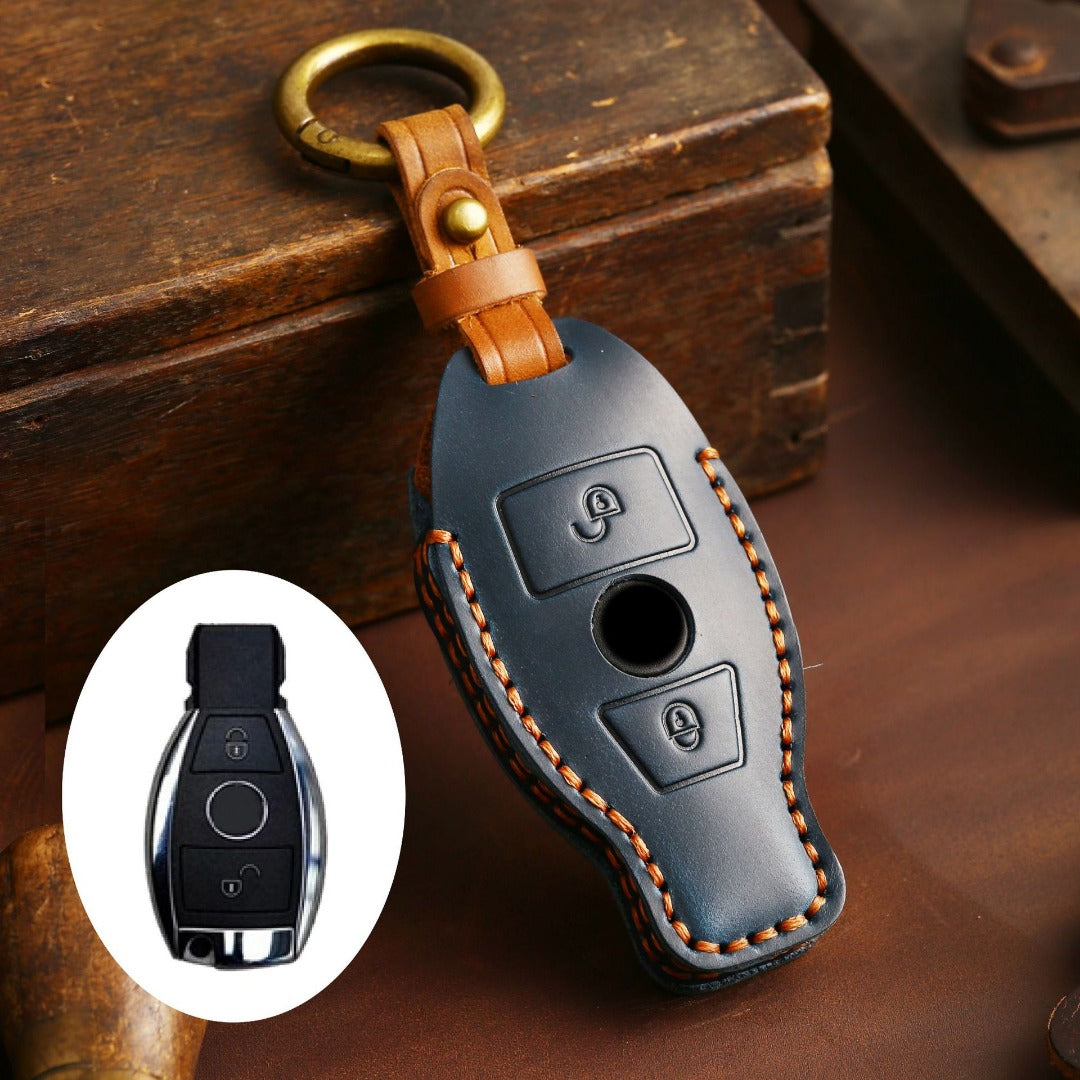 Mercedes Benz Leather Car Key Cover 2,3 Button