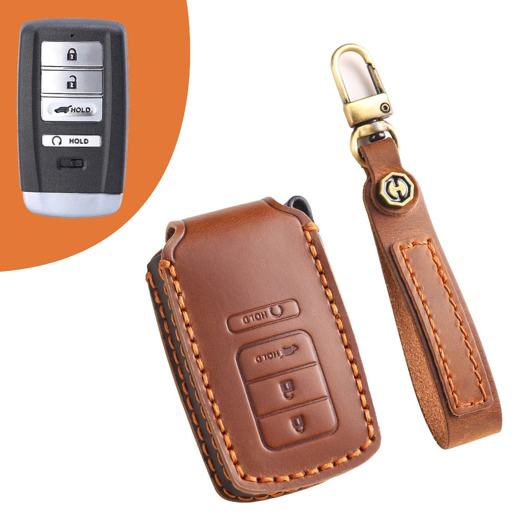 Acura MDX CDX RDX TLX Leather Car Key Cover