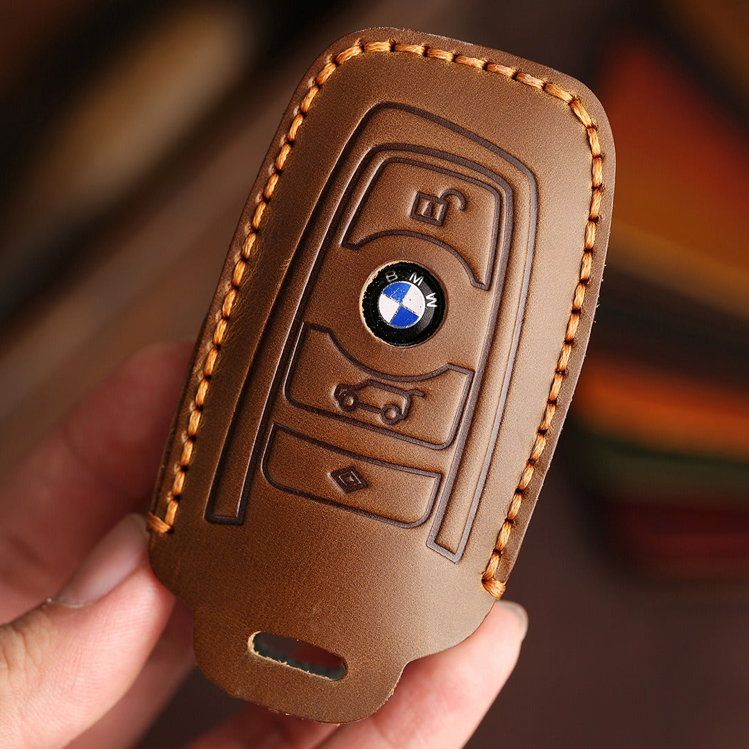 BMW Leather Car Key Cover 2,3 Button