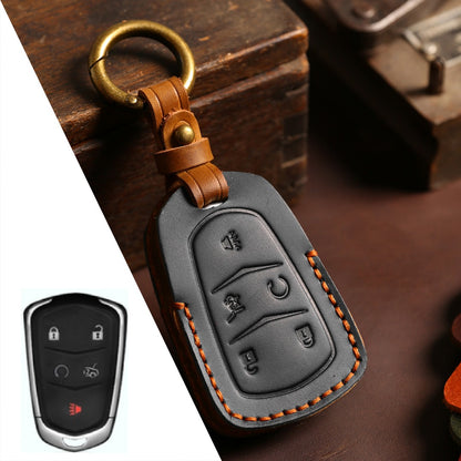 Cadillac ct4 ct5 ct6 xt4 xt5 xt6 atxl Leather Car Key Cover 4,5 Button