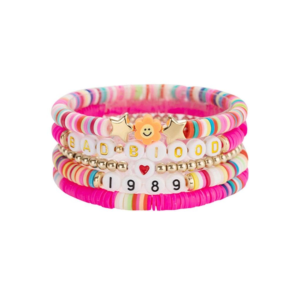 25-teiliges Taylor Swift-Freundschaftsarmbänder-Set, inspiriert vom TS-Album, Lover Fearless 1989 Speak Now Tour-Armbänder, Musikfestival-Armbänder