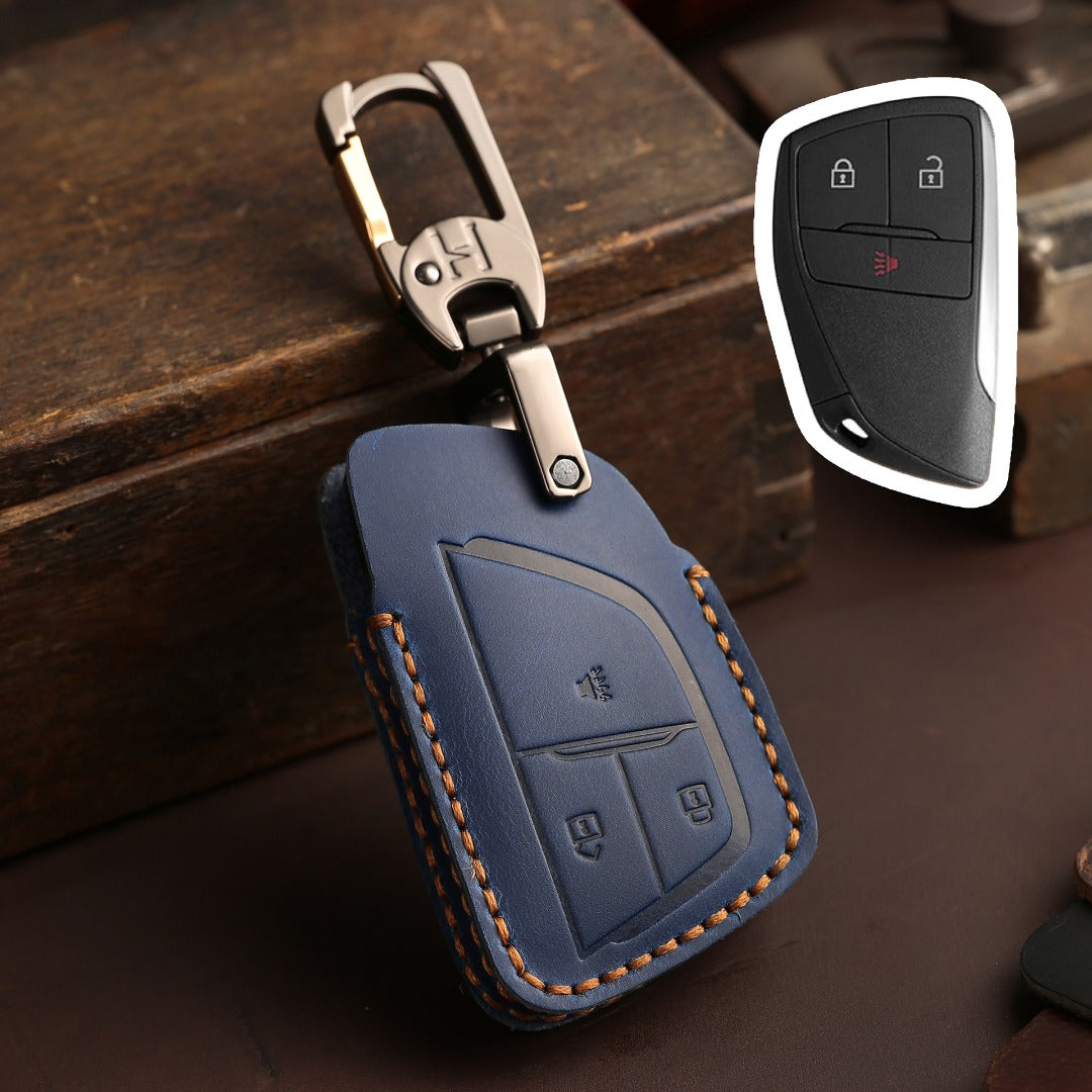 Buick Envision Leather Car Key Cover 3,4,5,6 Button