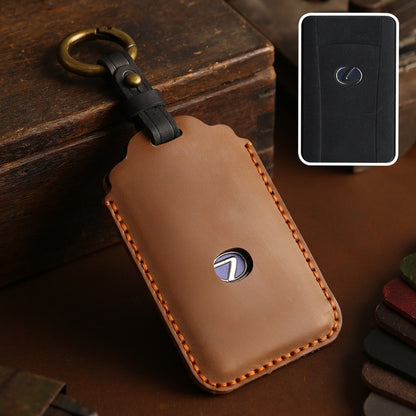 Lexus Leather Card Car Key Cover Button