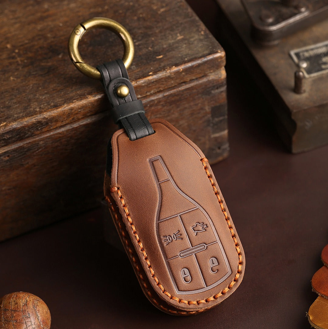 Maserati Leather Car Key Cover