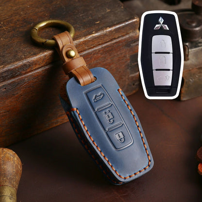 Mitsubishi Leather Car Key Cover 2,3 Button