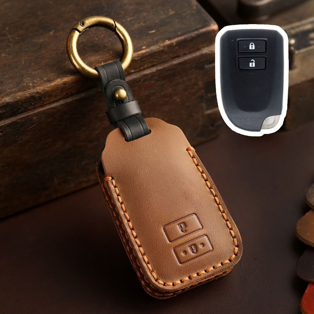 Toyota Yaris Vios Leather Car Key Cover 2,3 Button