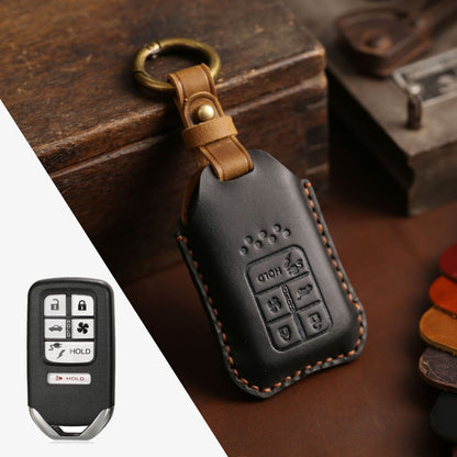 Honda CRV Lingpai XRV Civic Accord Guandao Fit Leather Car Key Cover 2,3,4,5,6 Button