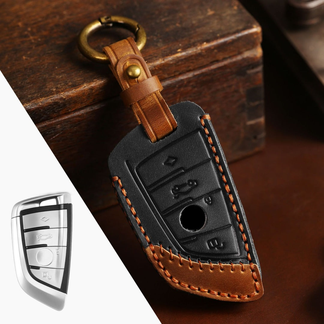 BMW Leather Car Key Cover 3,4 Button