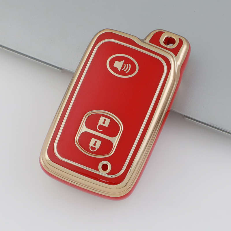 Carsine Toyota Car Key Case Golden Edge Red / Key case