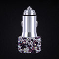 Carsine Car Rhinestone Charging Set Purple / Charger