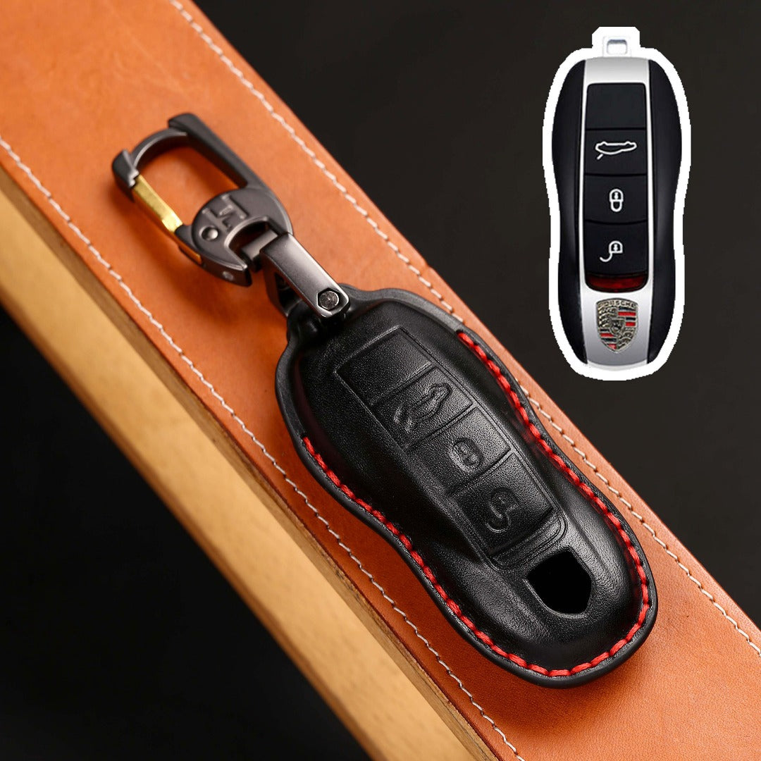 Porsche Leather Car Key Cover