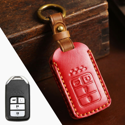 Honda CRV Lingpai XRV Civic Odyssey Elysion Accord Guandao Fit Leather Car Key Cover 2,3,4,5,6 Button