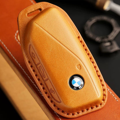 BMW Leather Car Key Cover - Genuine Leather, Premium Fit for All BMW Models