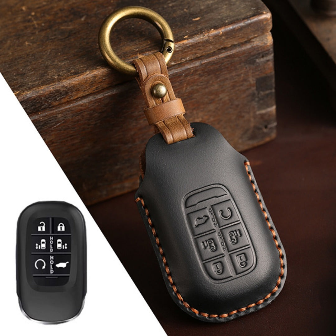 Honda Odyssey Elysion Leather Car Key Cover 5,6 Button