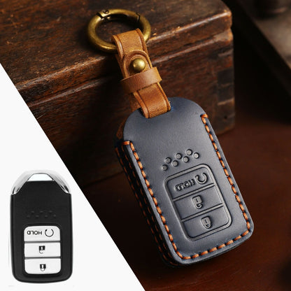 Honda CRV Lingpai XRV Civic Odyssey Elysion Accord Guandao Fit Leather Car Key Cover 2,3,4,5,6 Button