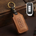 Mitsubishi Autoschlüsselhülle aus Leder mit 3 Tasten