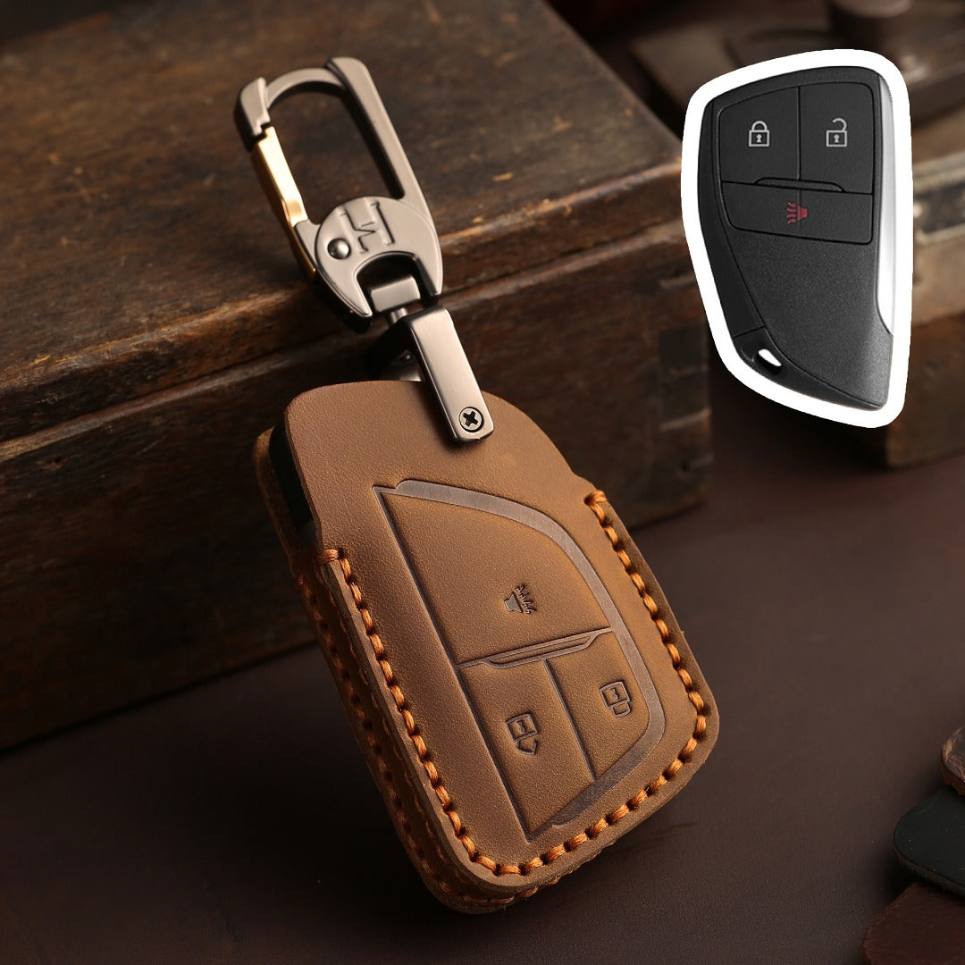 Buick Envision Leather Car Key Cover 3,4,5,6 Button