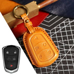 Cadillac Leather Key Cover - Premium Protector for All Models