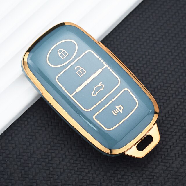 Carsine Toyota Car Key Case Golden Edge Grey / Key case