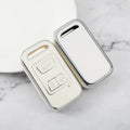 Carsine Silver Edge TPU key fob cover for Chery Arrizo 7 Tiggo 5X Key Cover - Silver Edge TPU - front view