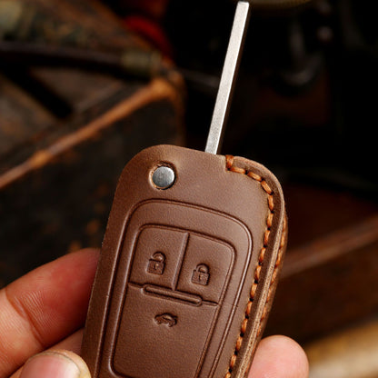 Buick Chevrolet Leather Car Key Cover 2,3,4,5 Button