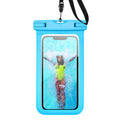Carsine Universal Waterproof Phone Case Up to 8.3", IPX8 Blue