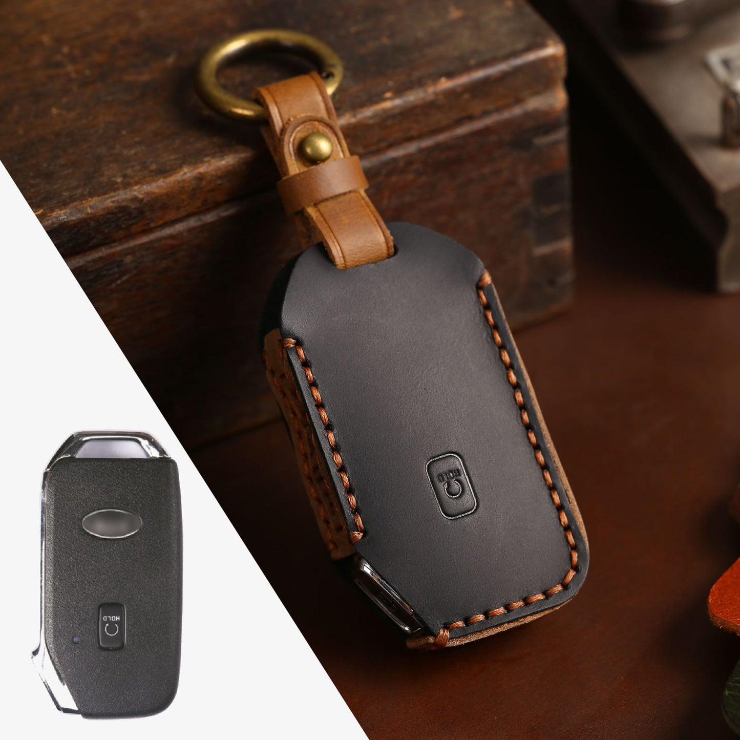 Kia Sorento Leather Car Key Cover