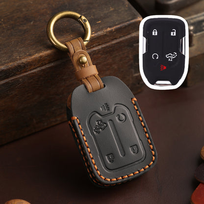 GMC Chevrolet Leather Car Key Cover 4,5,6 Button