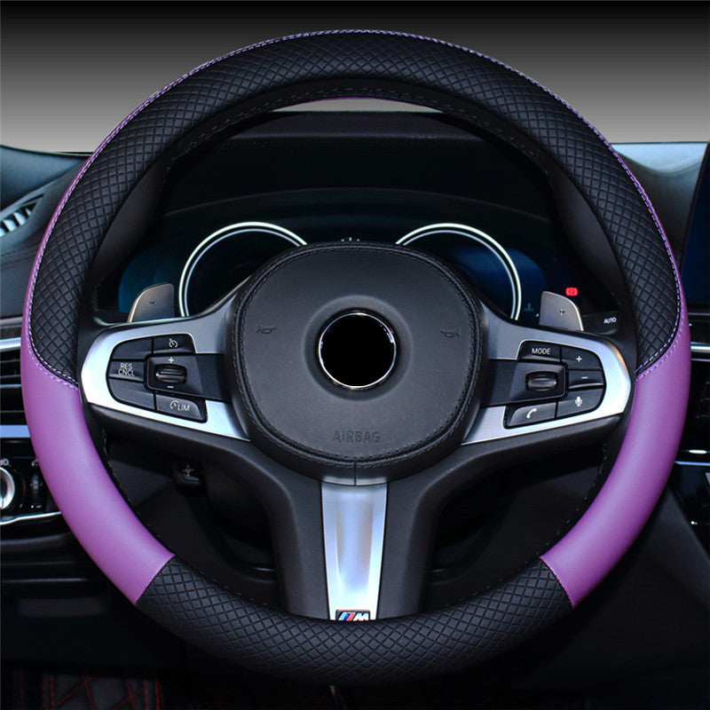 Carsine Anti-slip Car Steering Wheel Cover Purple / 14.96 in / 38cm