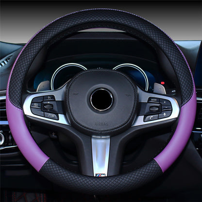 Carsine Anti-slip Car Steering Wheel Cover Purple / 14.96 in / 38cm