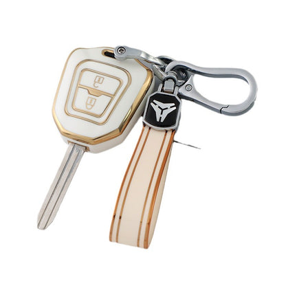 Isuzu Car Key Case Golden Edge