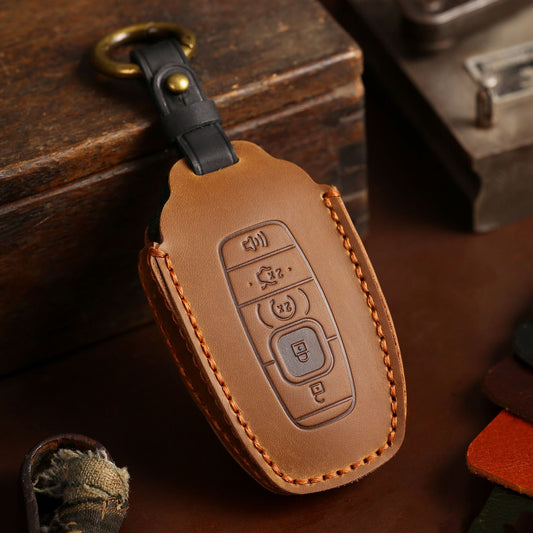 Lincoln Navigator Explorer Aviator Key Cover Leather Car Key Cover 5 Button