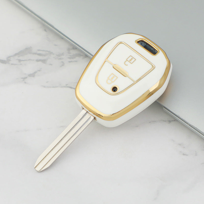 Isuzu Car Key Case Golden Edge