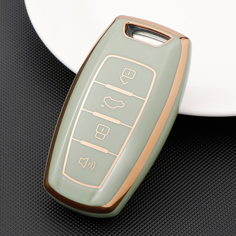 Carsine GWM Car Key Case Golden Edge Green / Key case