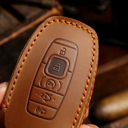 Lincoln Navigator Explorer Aviator Key Cover Leather Car Key Cover 5 Button