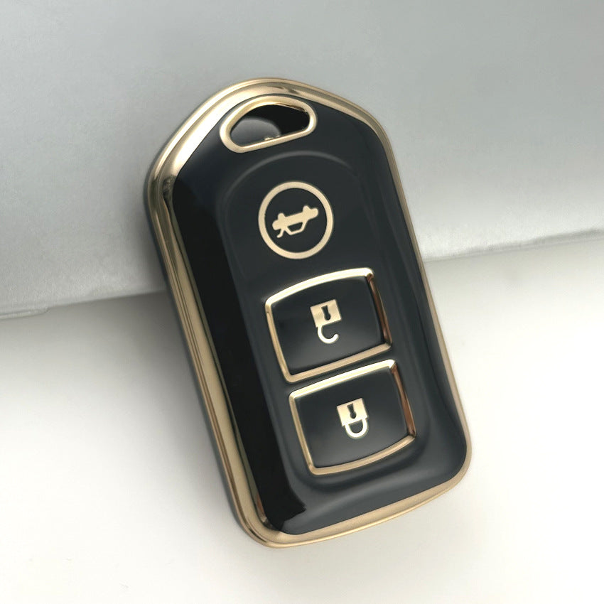 Toyota Car Key Case Golden Edge