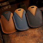 Toyota Crown Autoschlüsselhülle aus Leder mit 3 Tasten