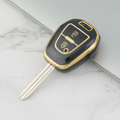 Isuzu Car Key Case Golden Edge