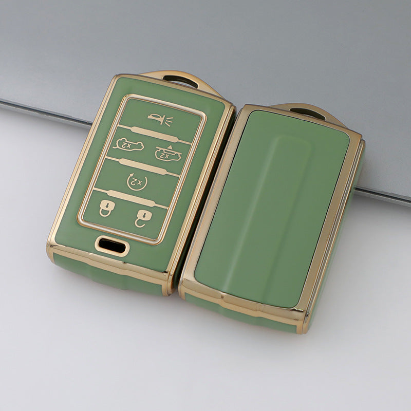 Jeep Wagoneer Dodge Chrysler Autoschlüsselhülle Golden Edge