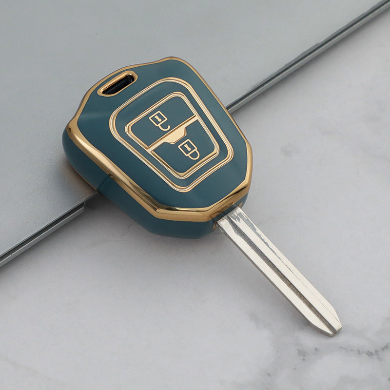 Isuzu Car Key Case Golden Edge