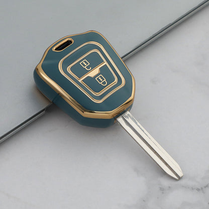 Isuzu Car Key Case Golden Edge